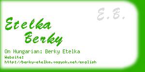 etelka berky business card